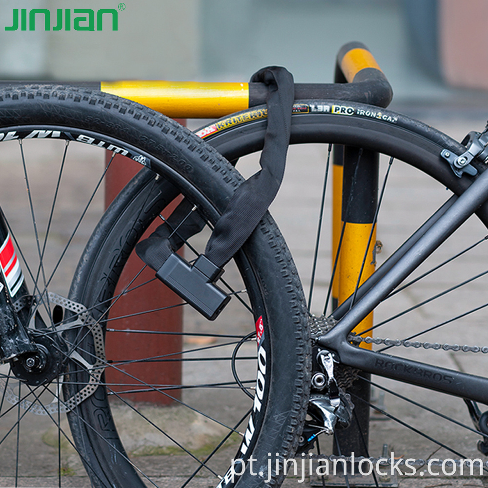 Jinjian 708 8mm de duração de alta segurança de segurança 1M Comprimento anti -roubo de bicicleta trava de trava MTB Lock MTB Lock